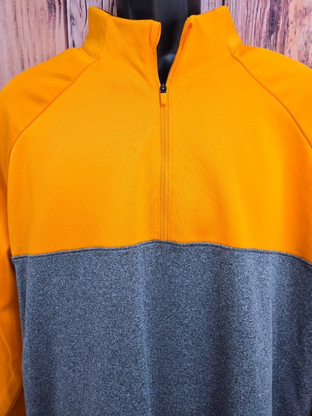 Nike Golf Mens Orange Half-Zip Long Sleeve Pullover XXL - Picture 4 of 8